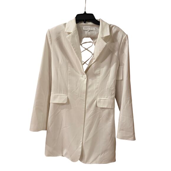 Endless Rose Strappy Back Long Sleeve
White Blazer Dress (New) - Picture 5 of 7